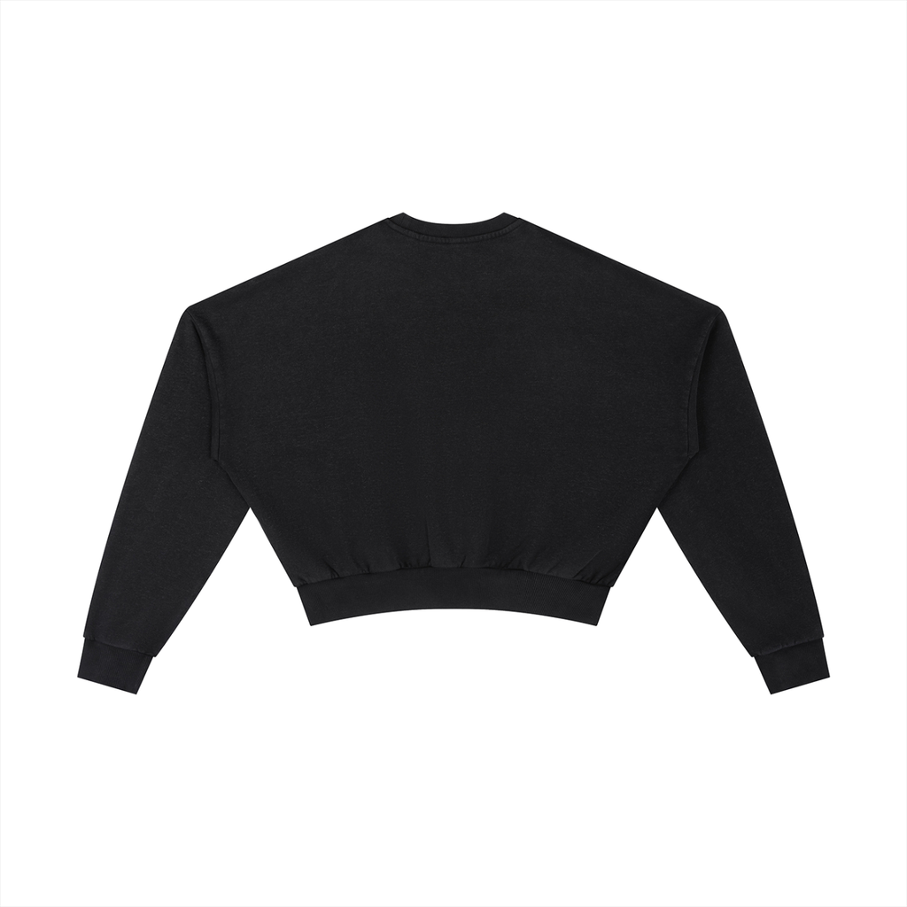 "Backroad Barbie" - Vintage Washed Cropped Sweatshirt