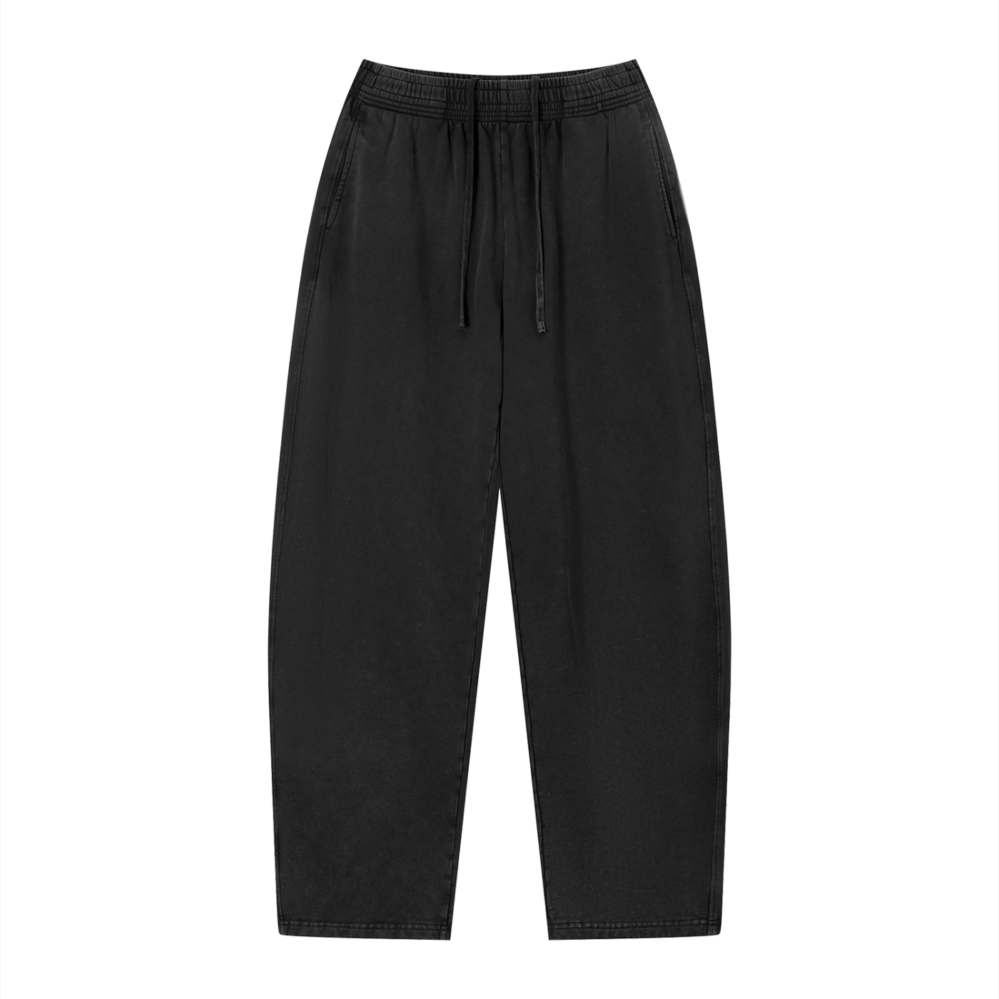 "Pocket, Logo" Unisex Vintage Wash Loose Sweatpants